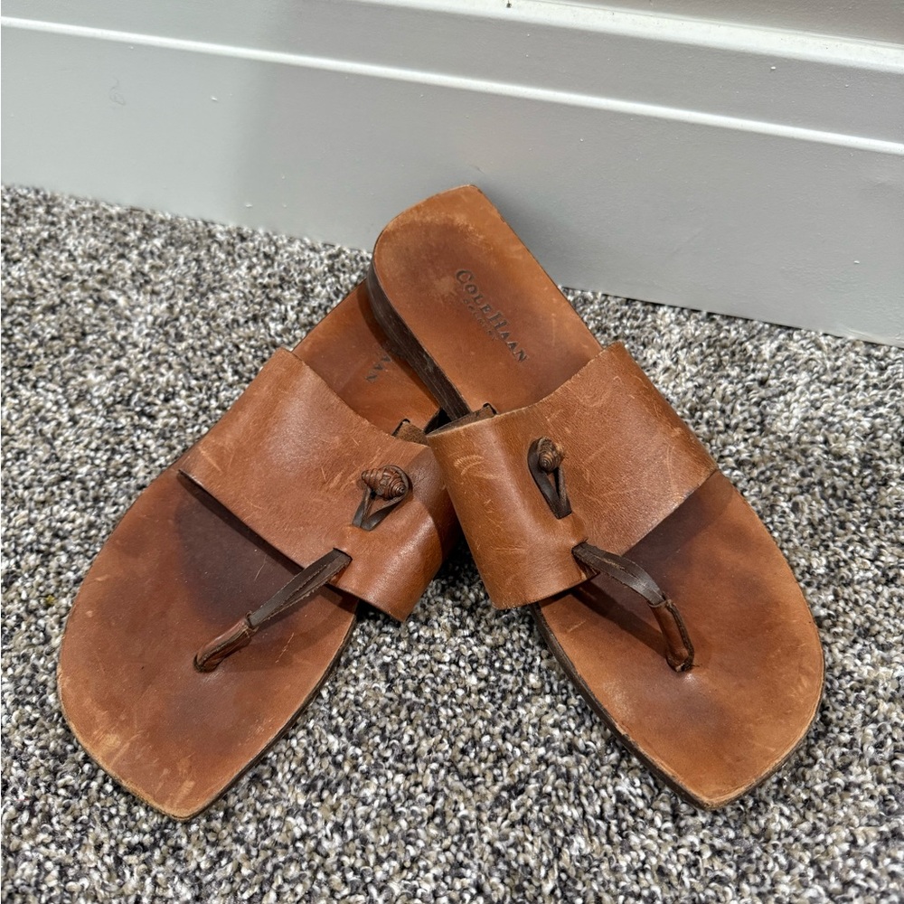 Classic Cole Haan Tan Leather Sandals
